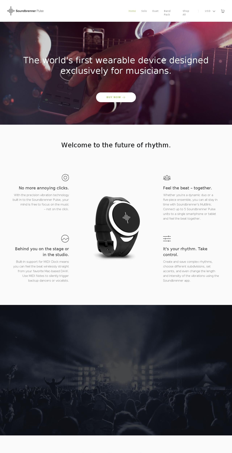 soundbrenner.net shopify website screenshot