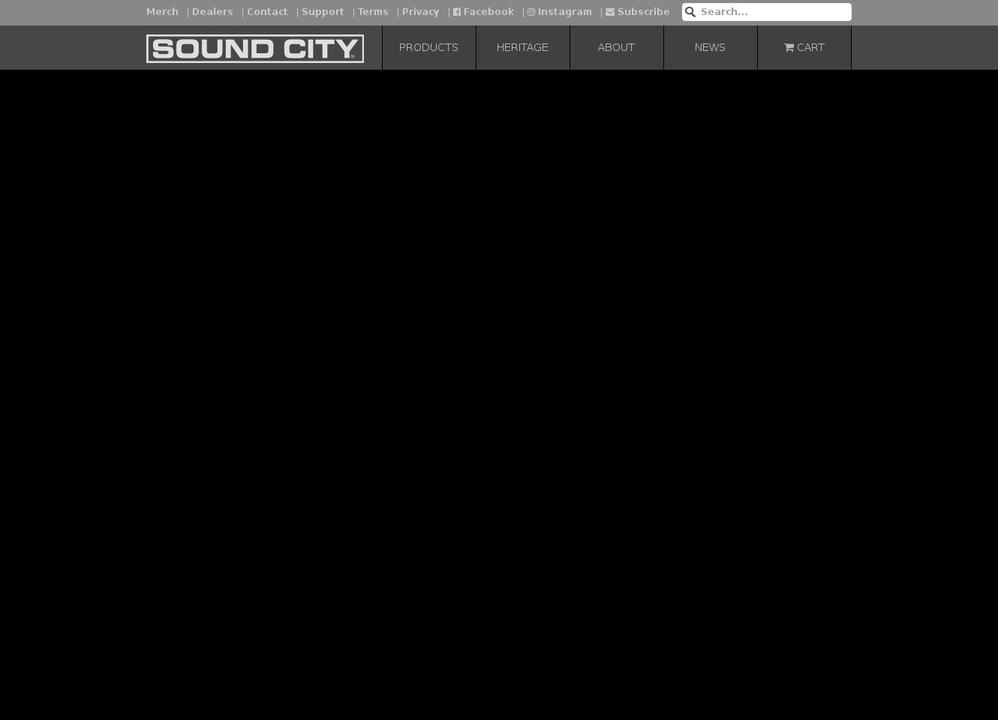 soundcityamp.com shopify website screenshot
