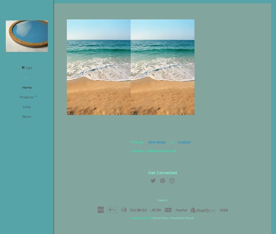 soundcolors.net shopify website screenshot