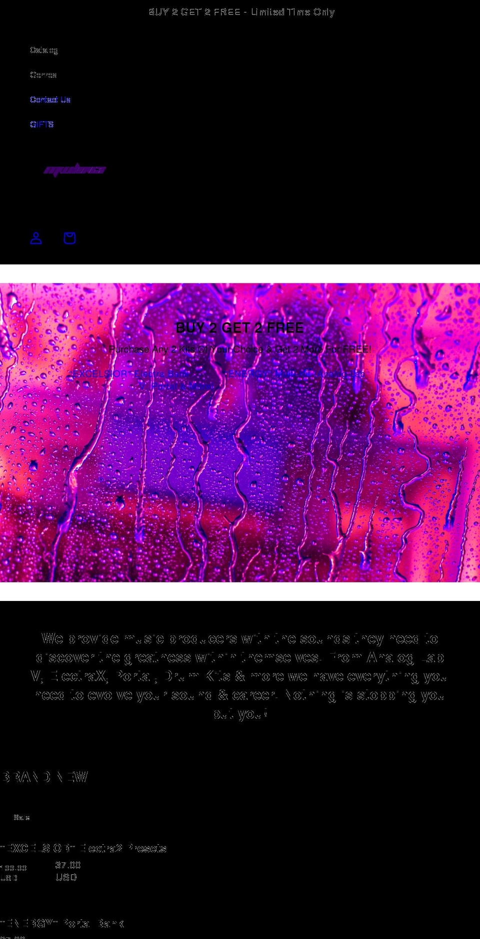 soundcreative.net shopify website screenshot