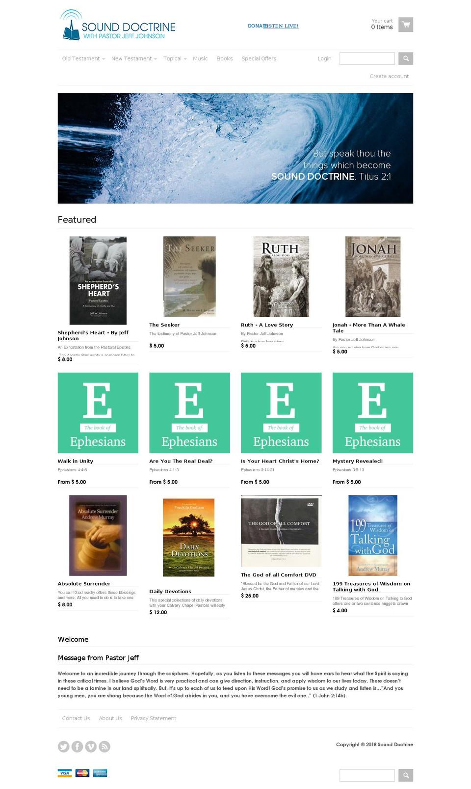 sounddoctrineradio.com — Shopify storefront screenshot