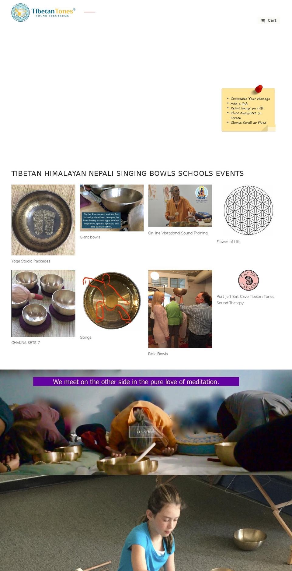 soundhealingtherapist.com — Shopify storefront screenshot
