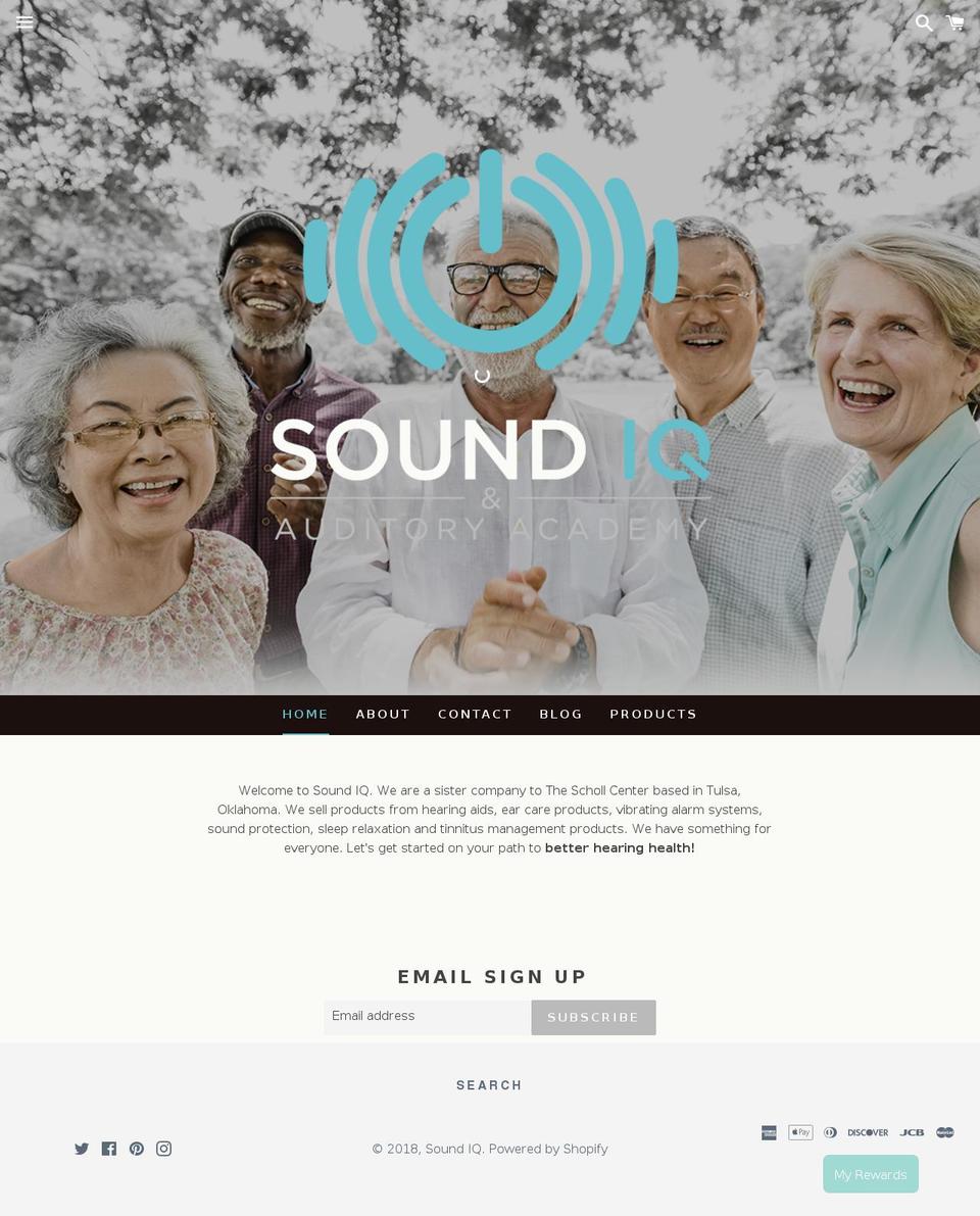soundiq.com shopify website screenshot