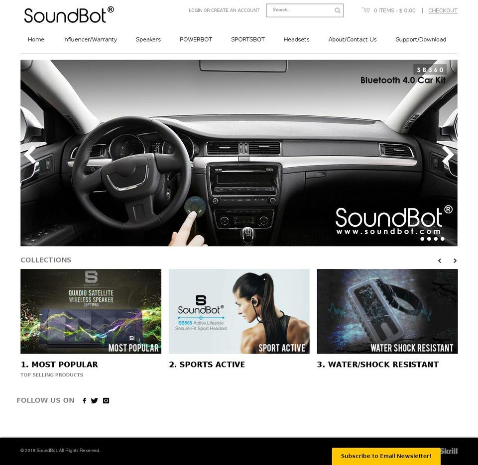 most current Shopify theme site example soundluv.com