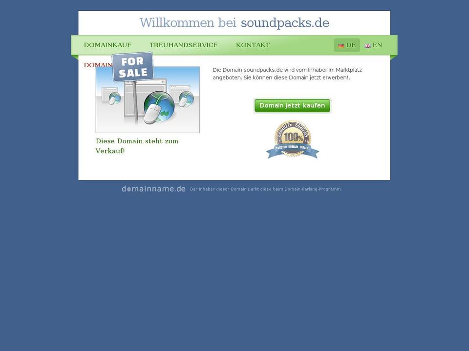 soundpacks.de shopify website screenshot