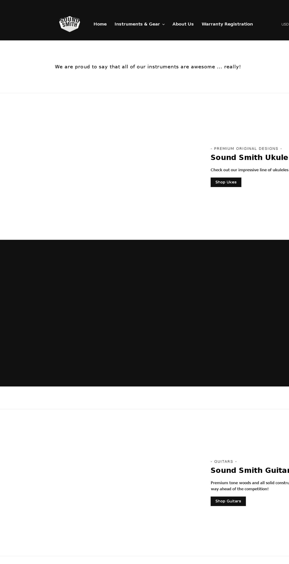soundsmithgear.com shopify website screenshot