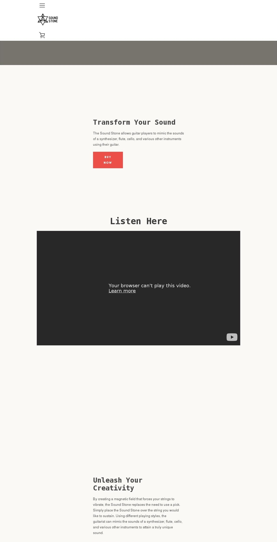 soundstone.co shopify website screenshot