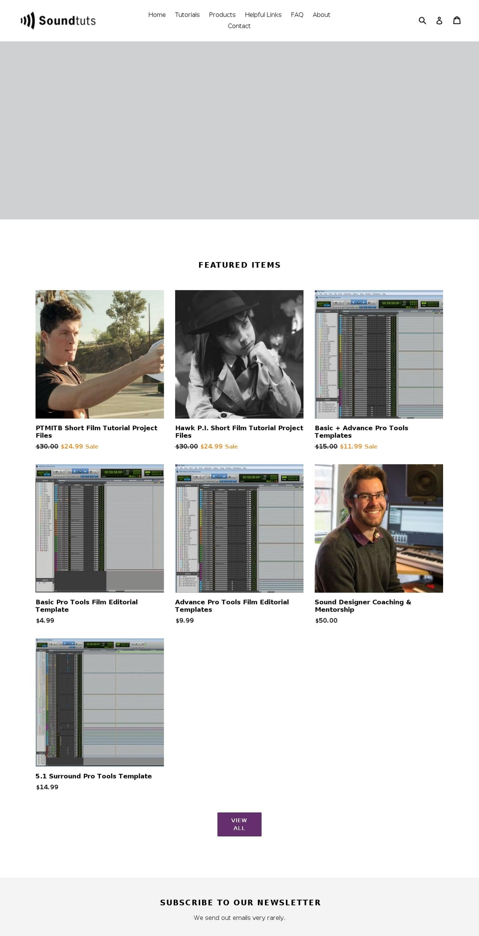soundtuts.com shopify website screenshot