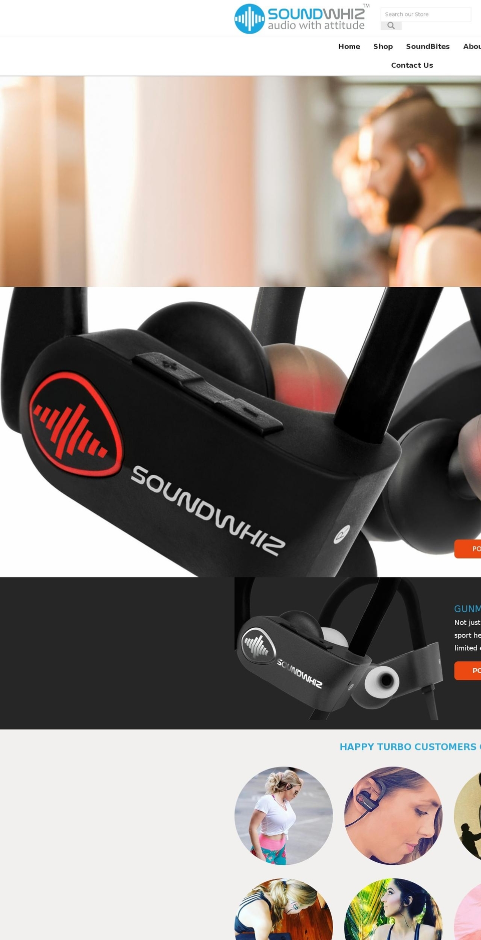 soundwhiz.com shopify website screenshot