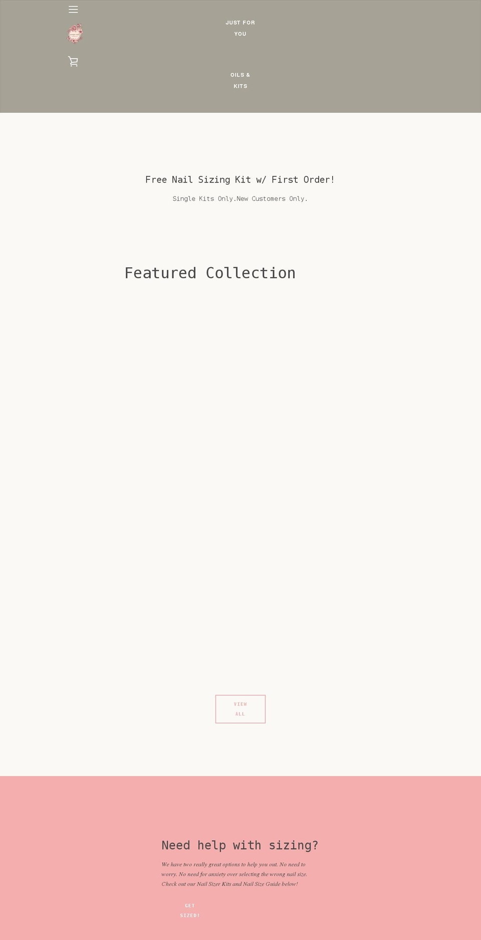 souniquenails.com shopify website screenshot