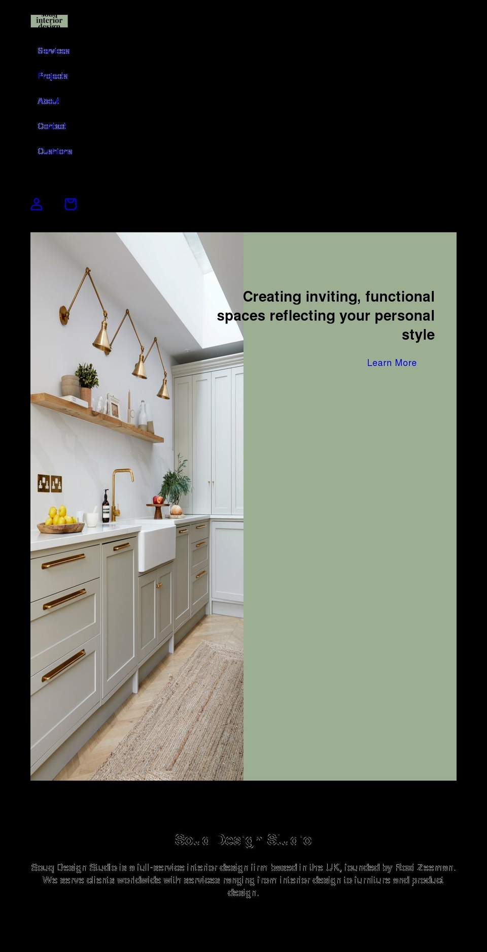 souqdesign.co.uk shopify website screenshot