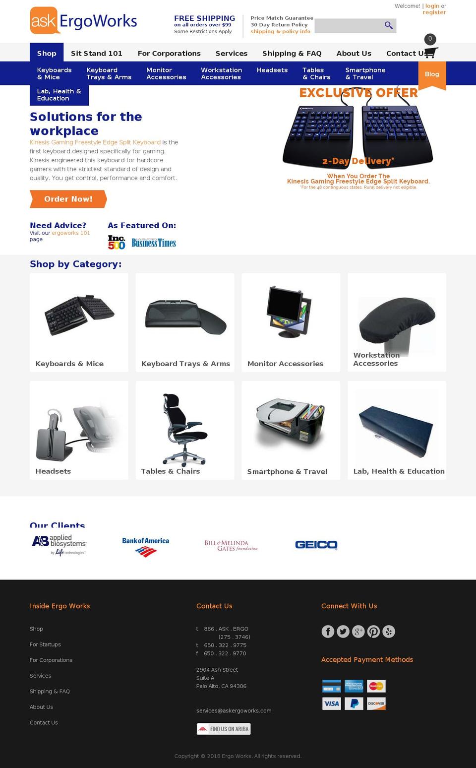Ergo Works - Responsive - 2016_sep Shopify theme site example source1ergo.com