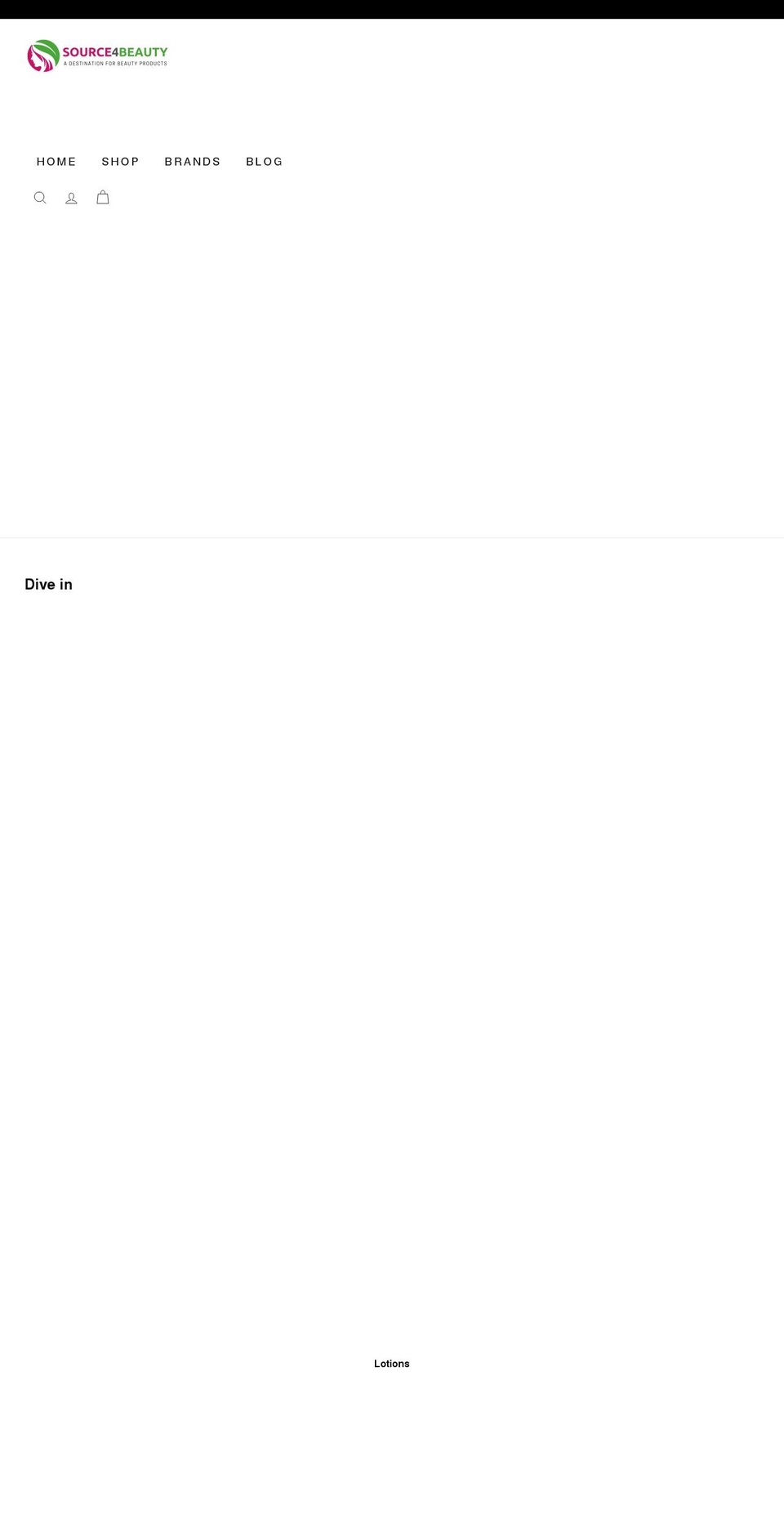 source4beauty.com shopify website screenshot