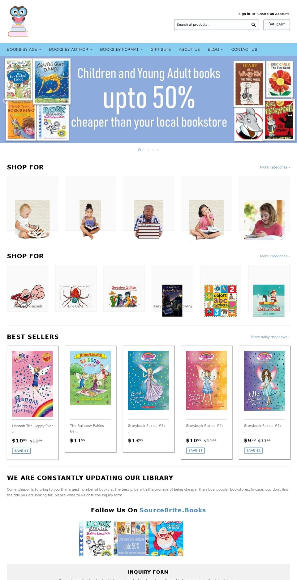 source8rite.com — Shopify storefront screenshot