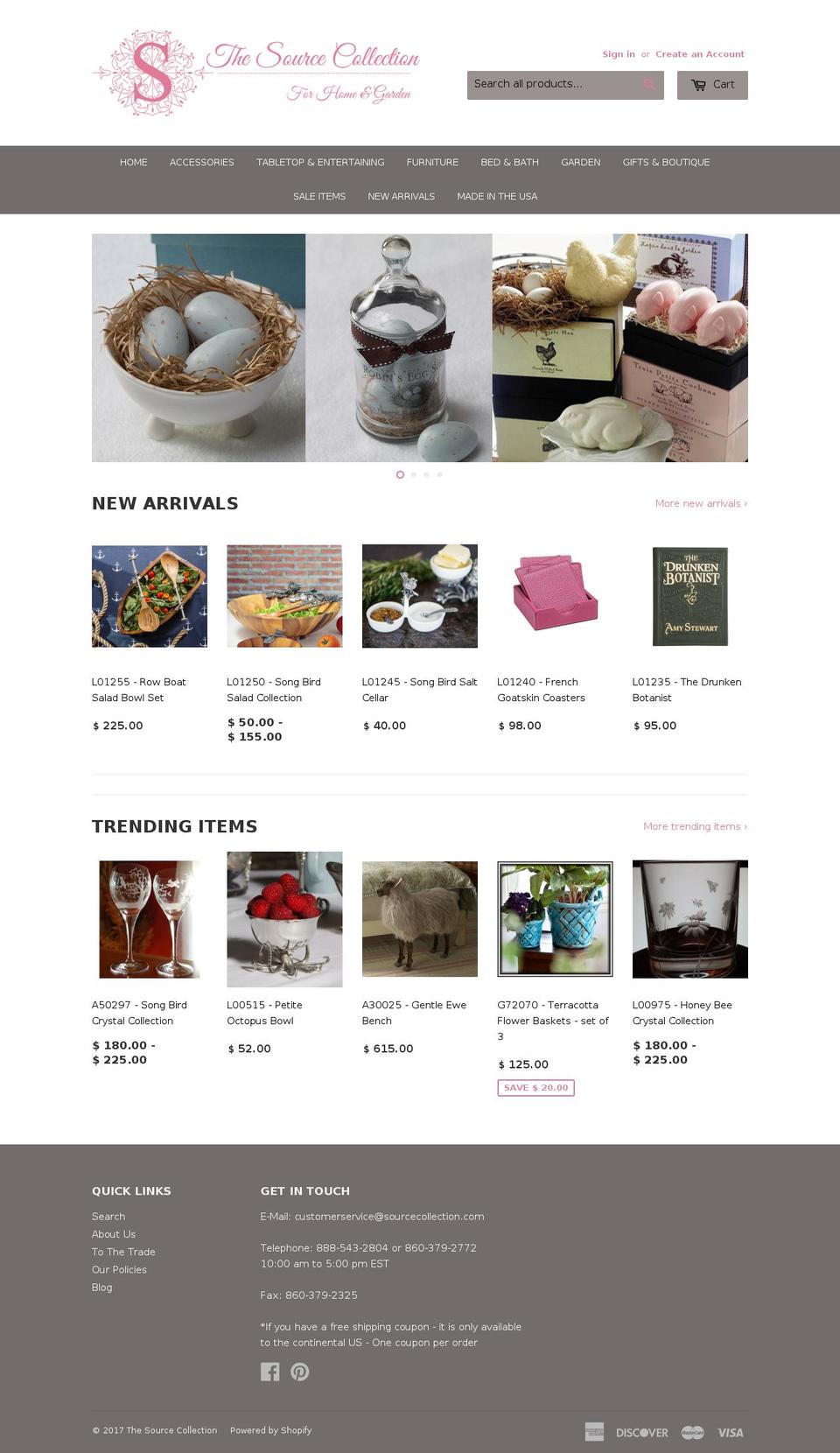 sourcecollection.com shopify website screenshot