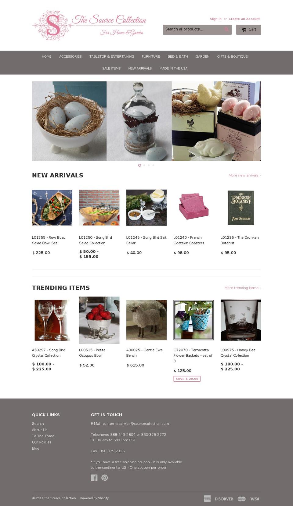 sourcecollection.net shopify website screenshot