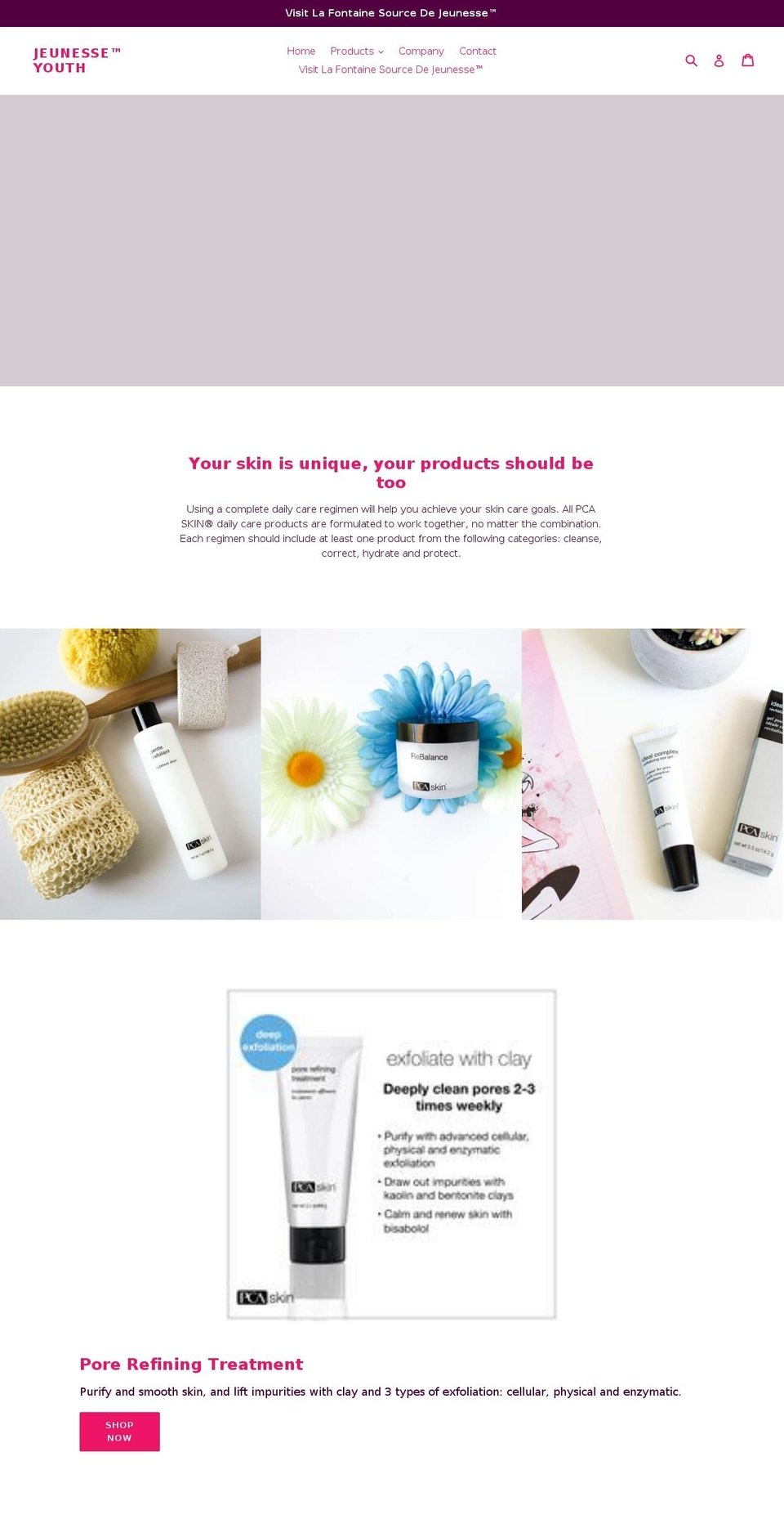 sourcedejeunesse.com shopify website screenshot
