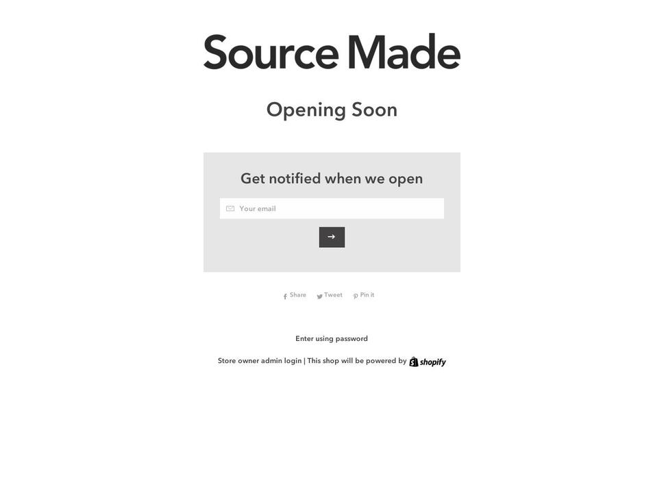 sourcemade.com — Shopify storefront screenshot
