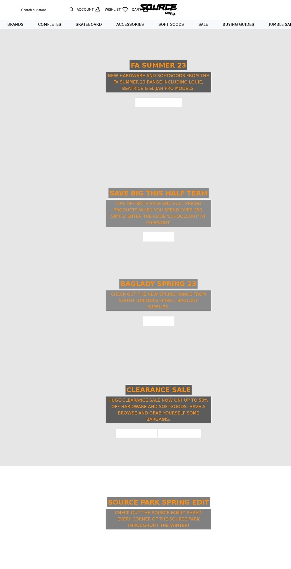 sourceskate.com shopify website screenshot