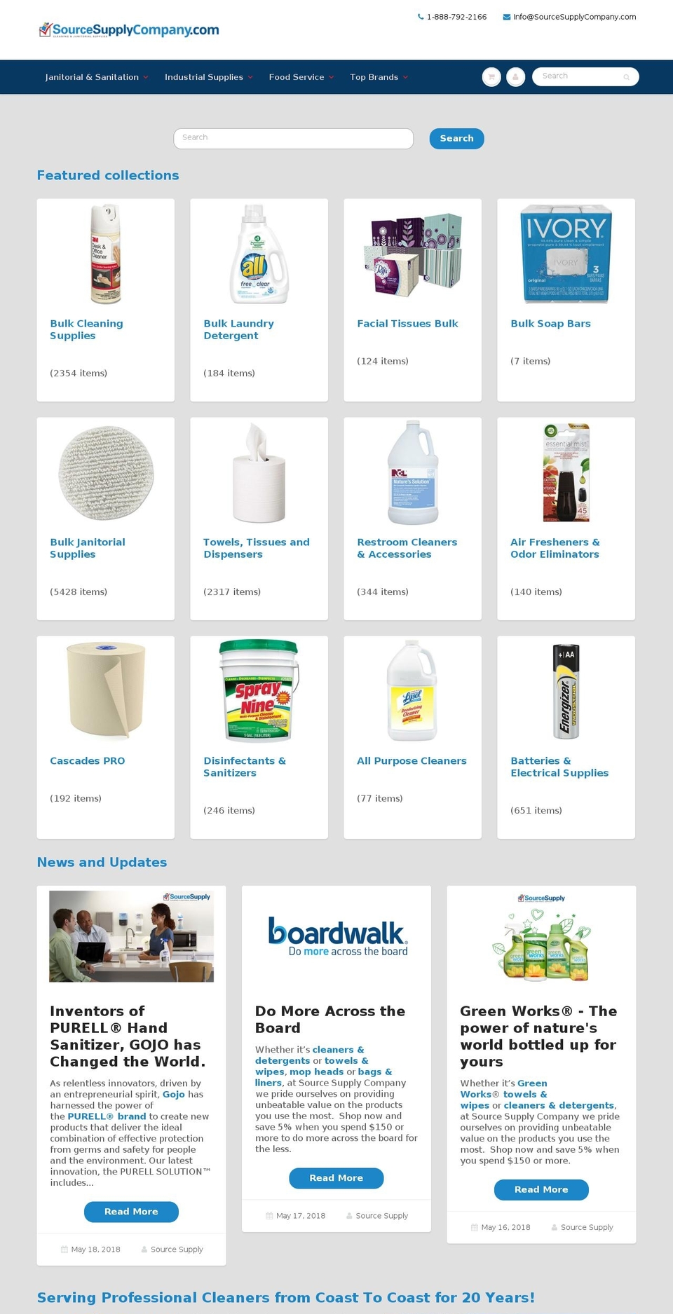 sourcesupplycompany.com shopify website screenshot