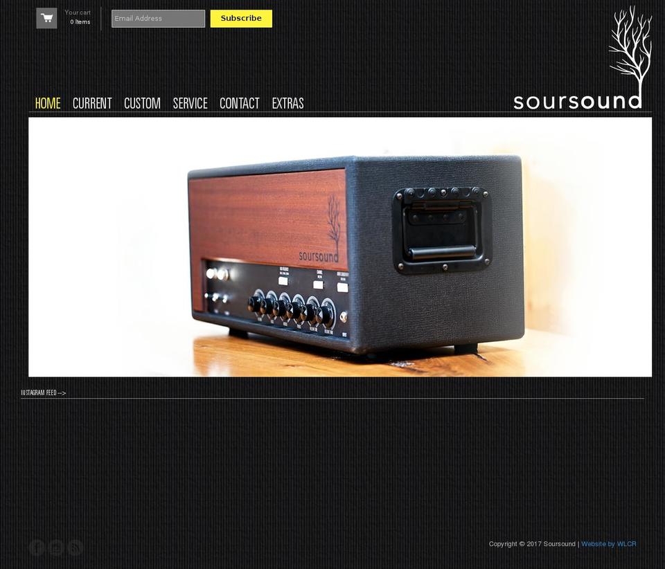 soursound.com shopify website screenshot