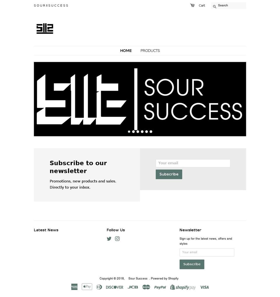 soursuccess.com — Shopify storefront screenshot