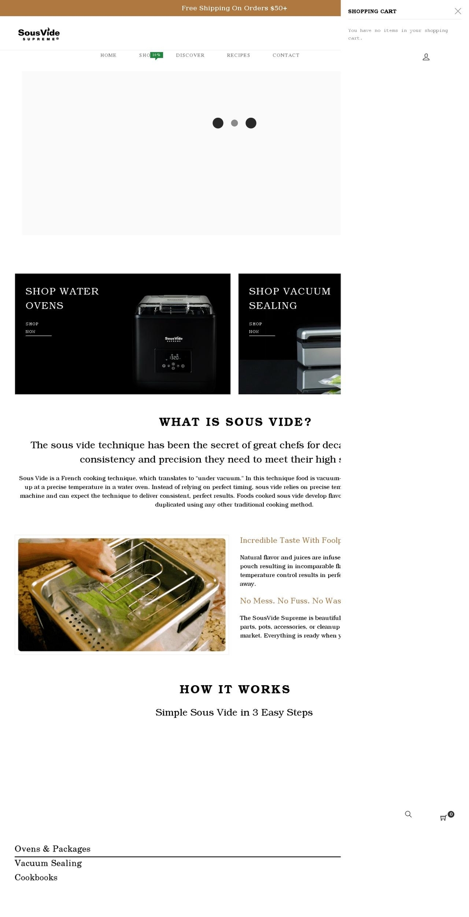 Sousvide Shopify theme site example sousvidesupreme.com