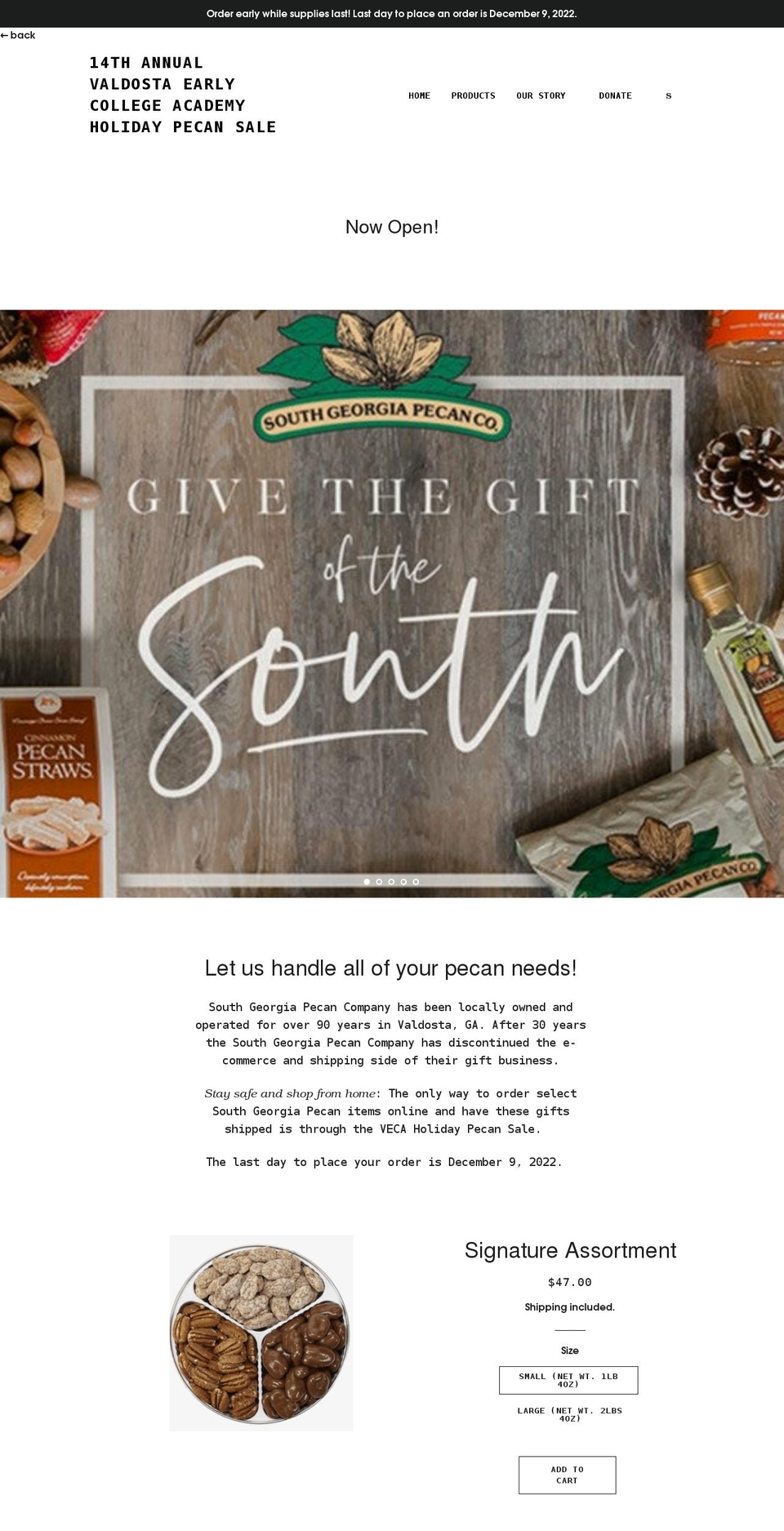 south-georgia-pecan-online.myshopify.com shopify website screenshot