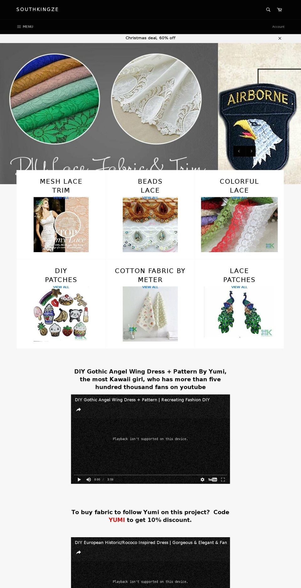 south-kingze.com shopify website screenshot