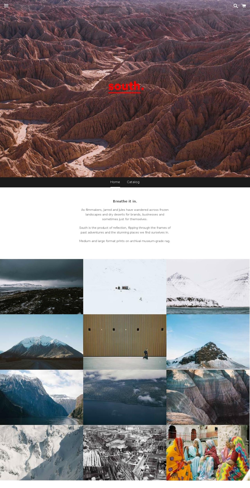 south-prints.com — Shopify storefront screenshot