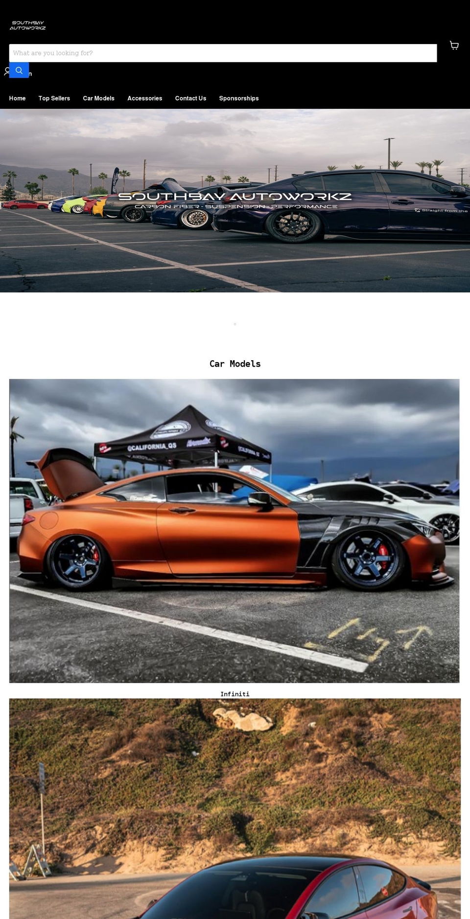 southbayautoworkz.com shopify website screenshot
