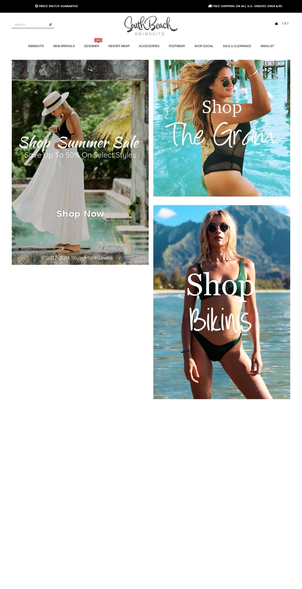 Made With ❤ By Minion Made - Updated Checkout Shopify theme site example southbeachbathingsuits.com