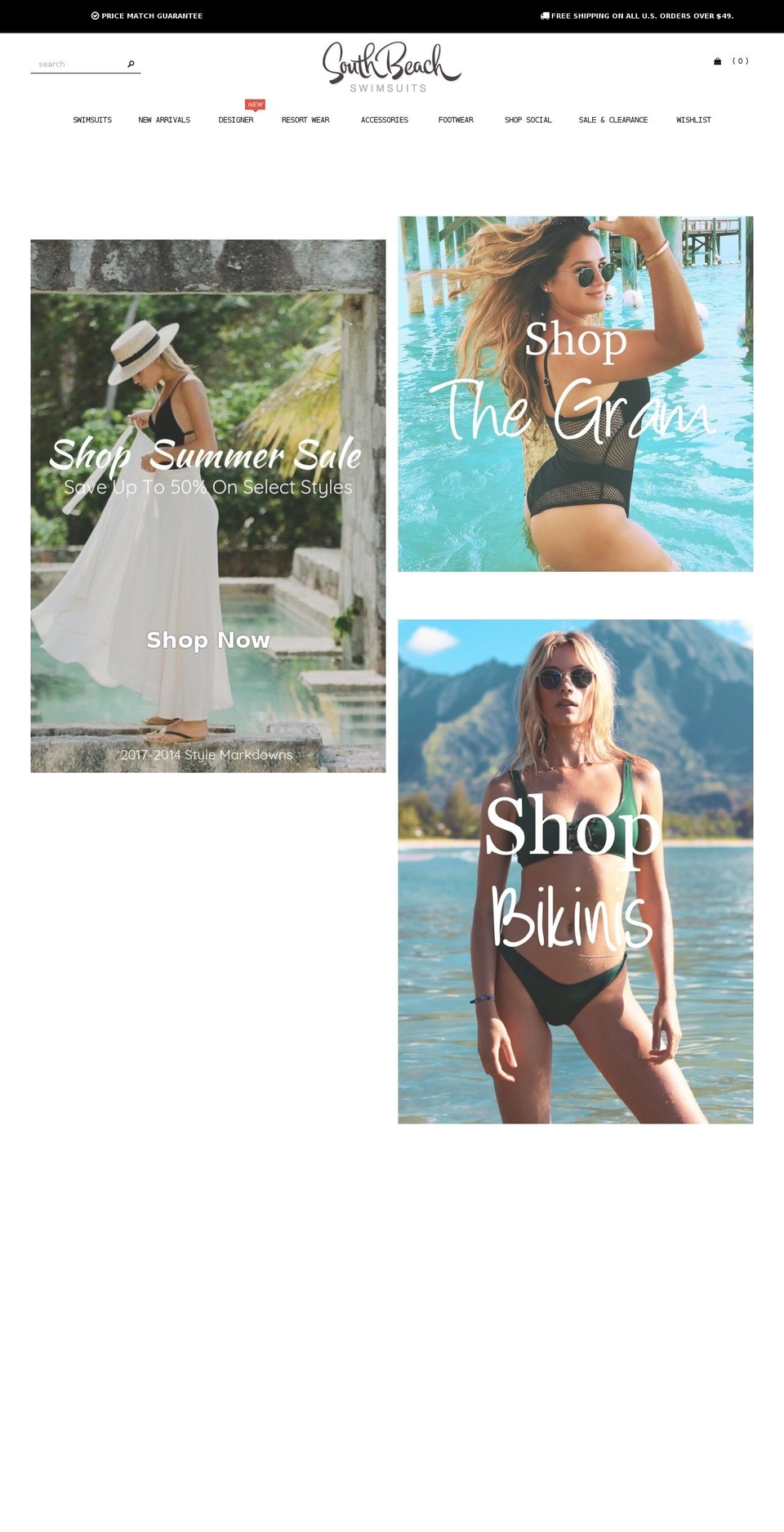Made With ❤ By Minion Made - Updated Checkout Shopify theme site example southbeachswimsuitsonline.com
