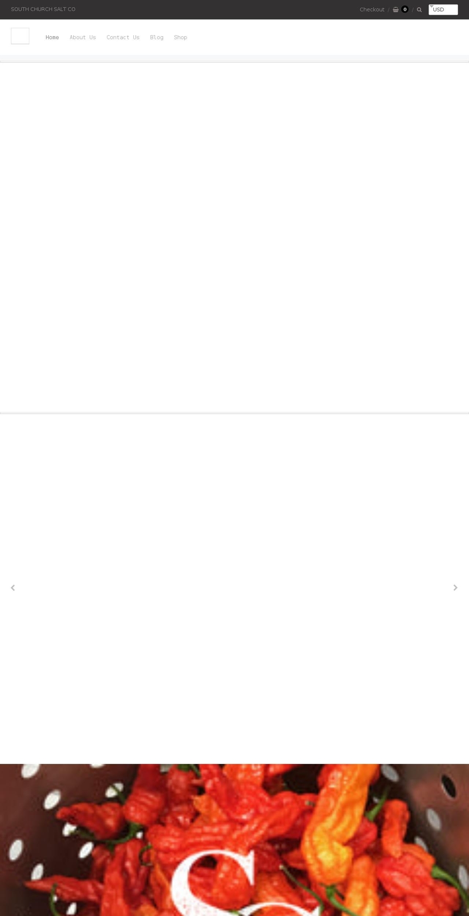 southchurchsaltco.com shopify website screenshot