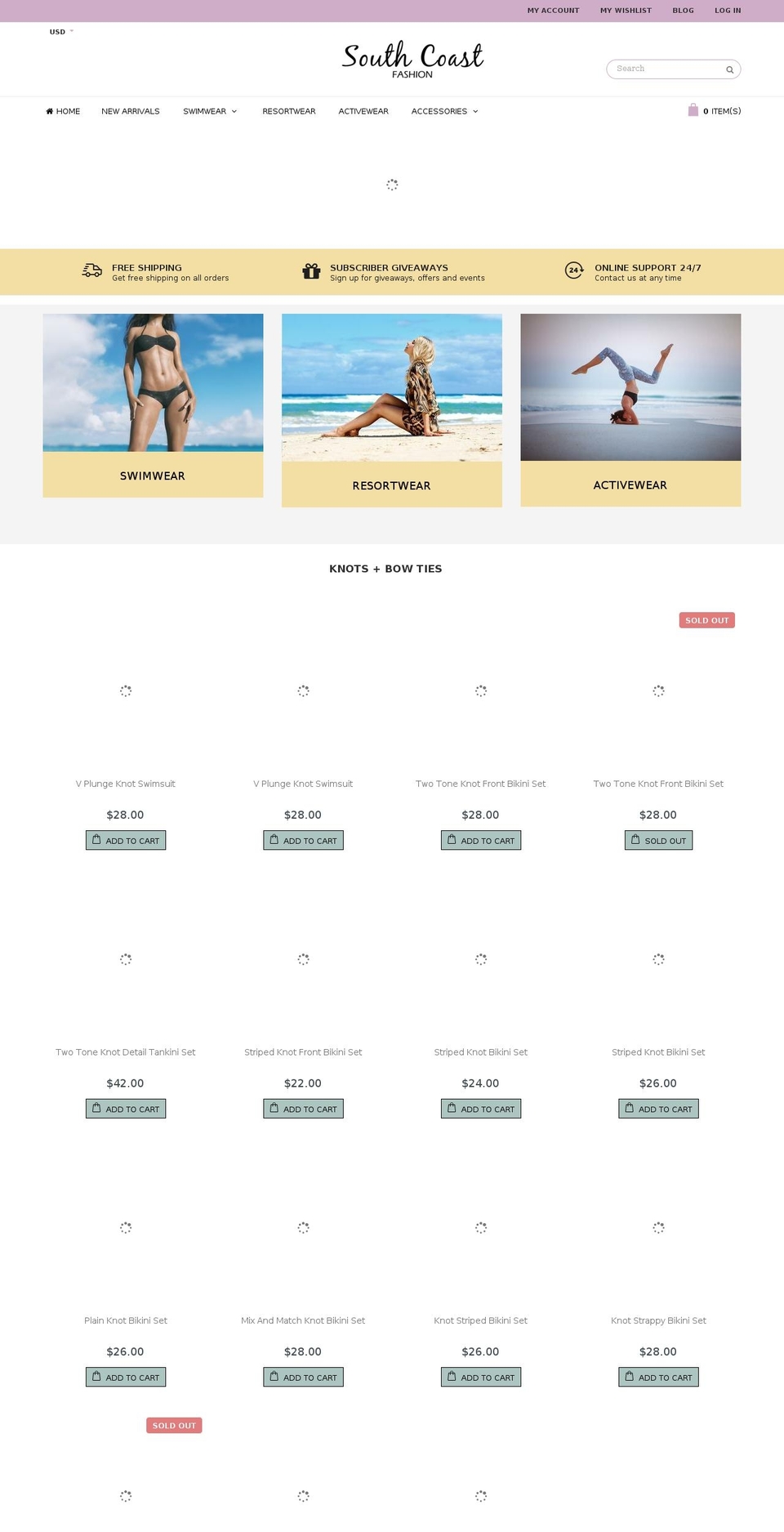 southcoastfashion.com shopify website screenshot