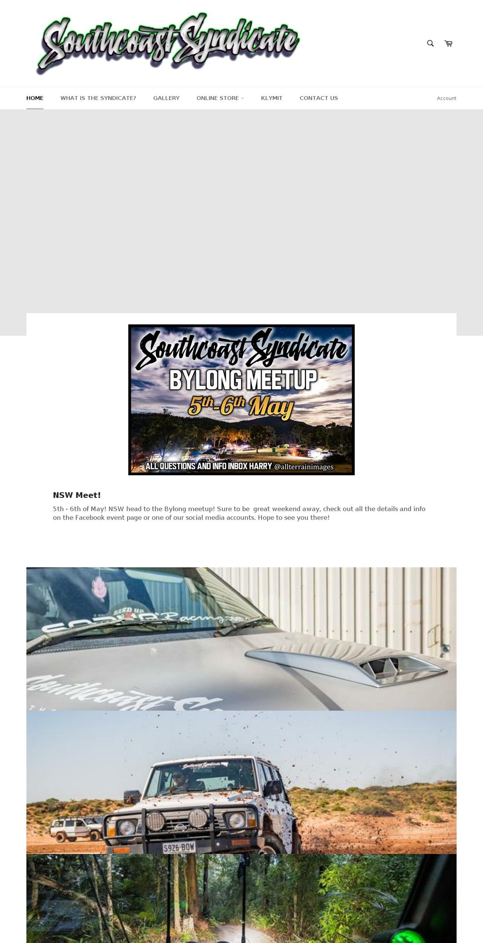 southcoastsyndicate.com shopify website screenshot
