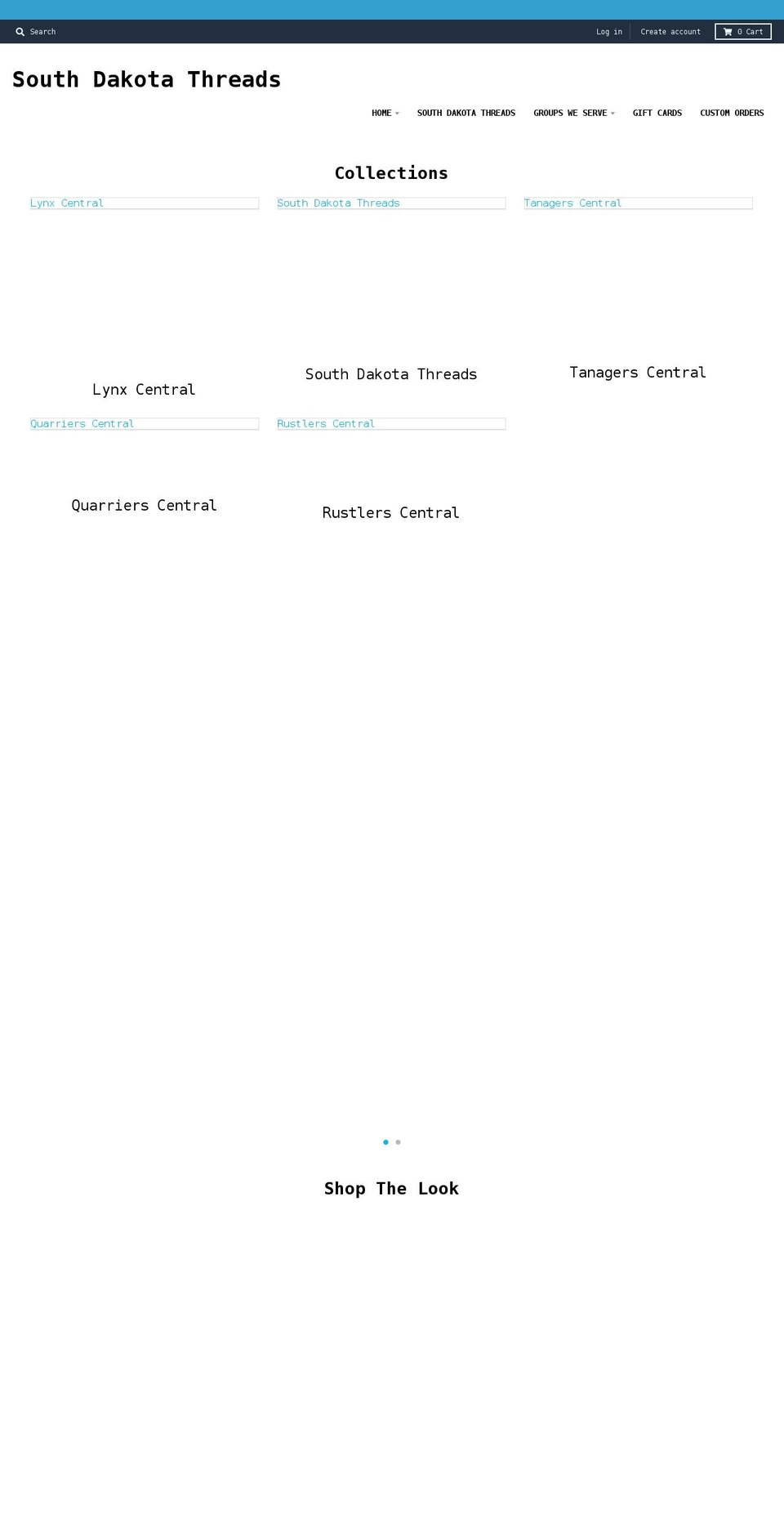 southdakotathreads.com — Shopify storefront screenshot