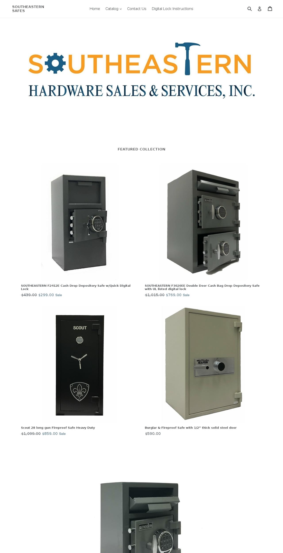 southeasternsafeco.com — Shopify storefront screenshot