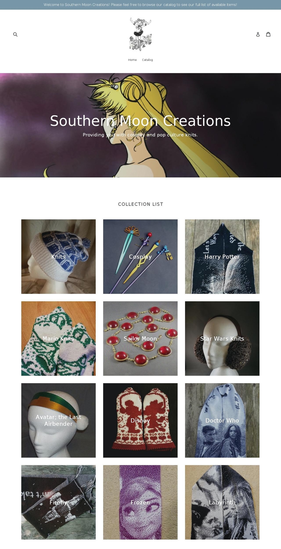 southern-moon-creations.myshopify.com shopify website screenshot