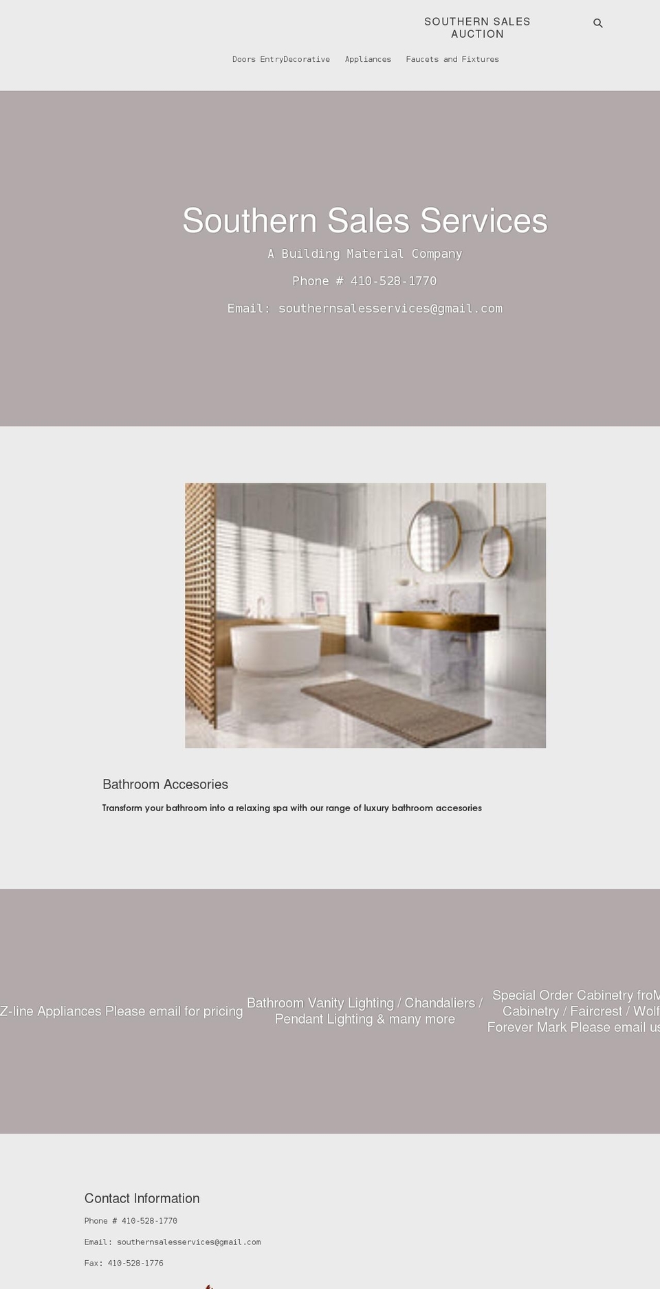 southern-sales-auction.myshopify.com shopify website screenshot