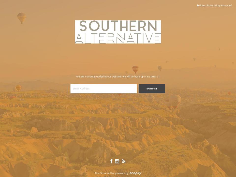 southernalternative.com shopify website screenshot