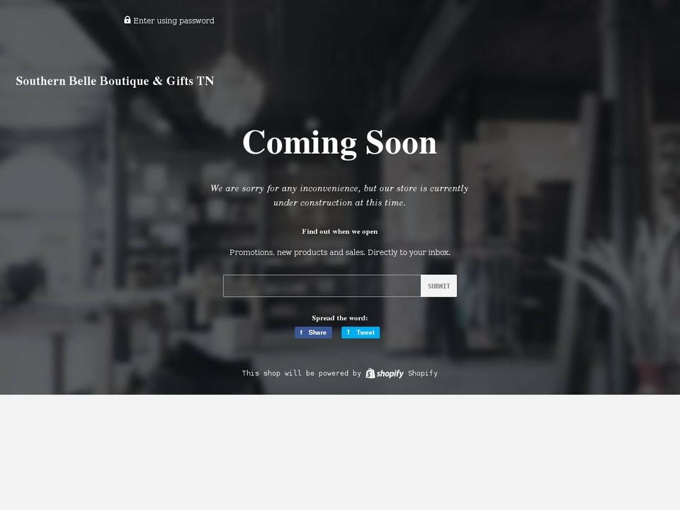 southernbelleboutiquetn.com shopify website screenshot