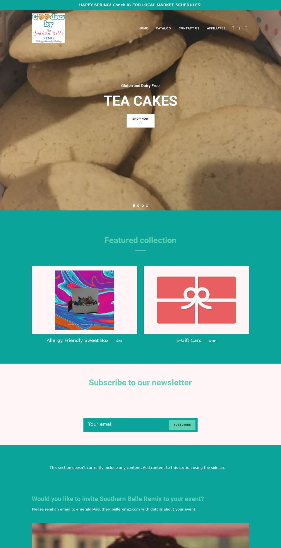 southernbelleremix.com shopify website screenshot