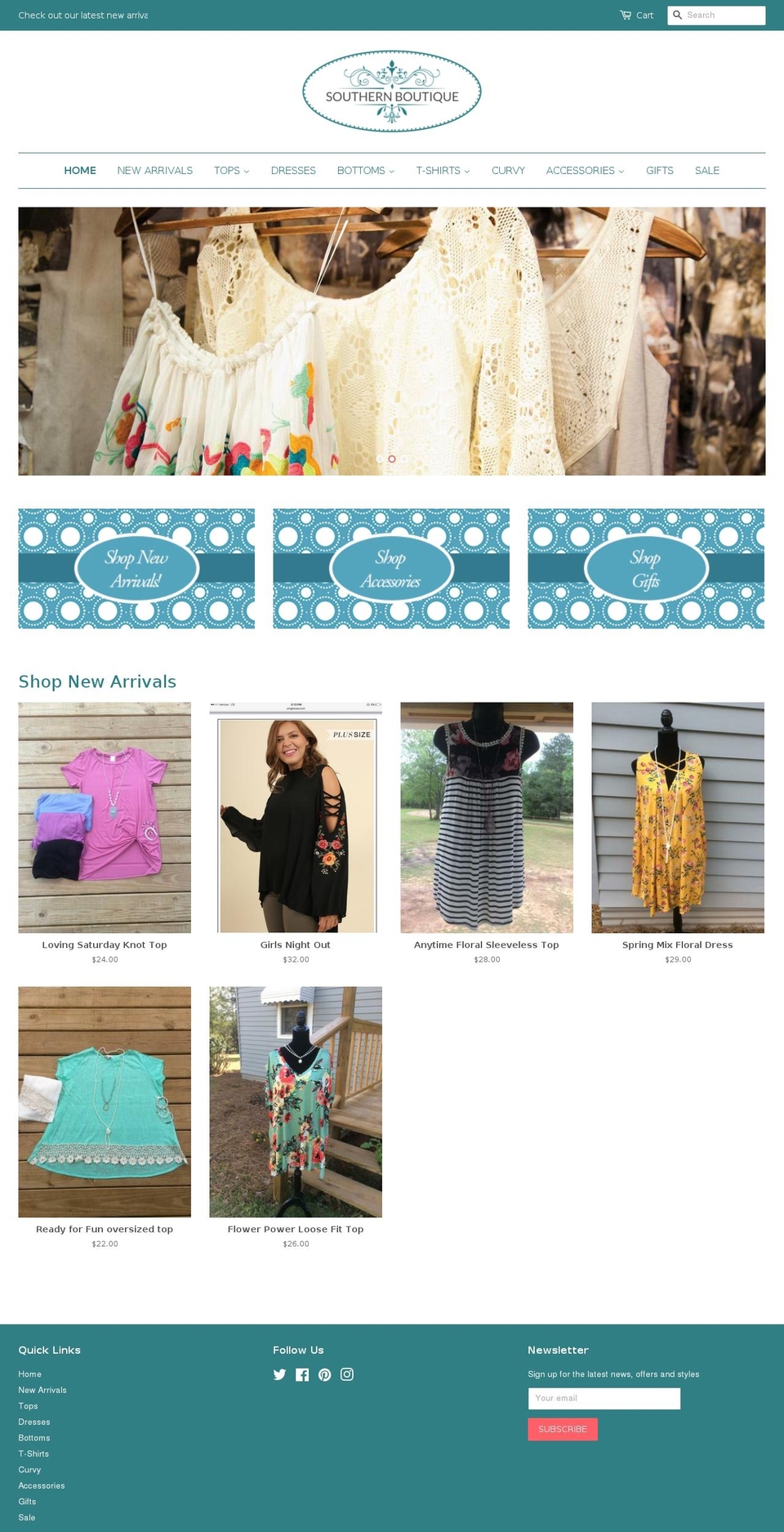 southernboutiqueco.com — Shopify storefront screenshot