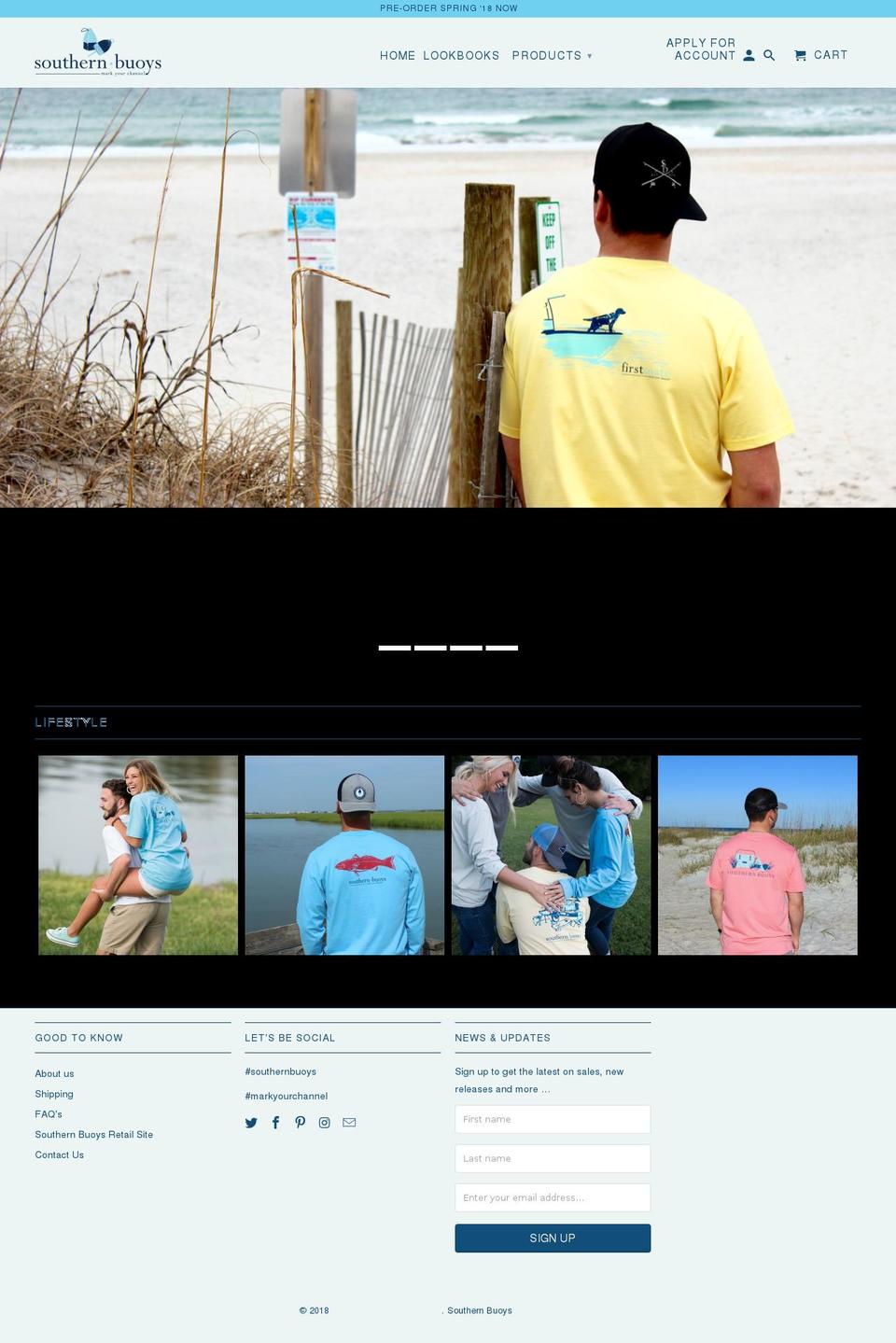 southernbuoyswholesale.com shopify website screenshot