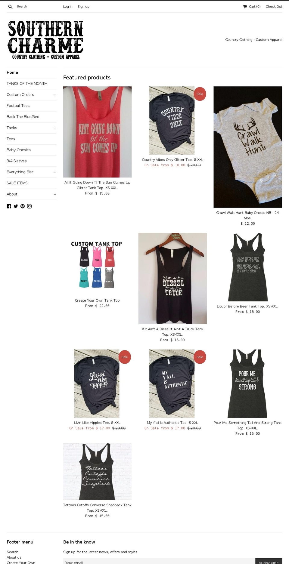 southerncharme.com — Shopify storefront screenshot