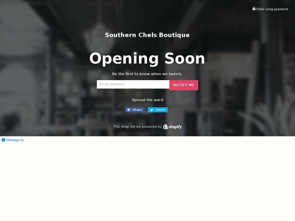 southernchels.com — Shopify storefront screenshot