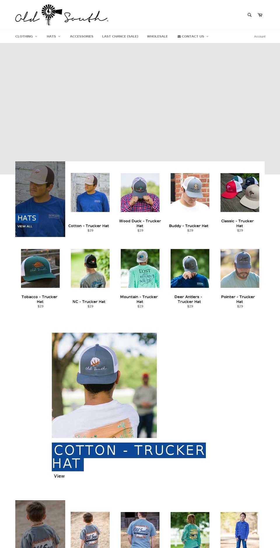 southernclothingbrand.com — Shopify storefront screenshot