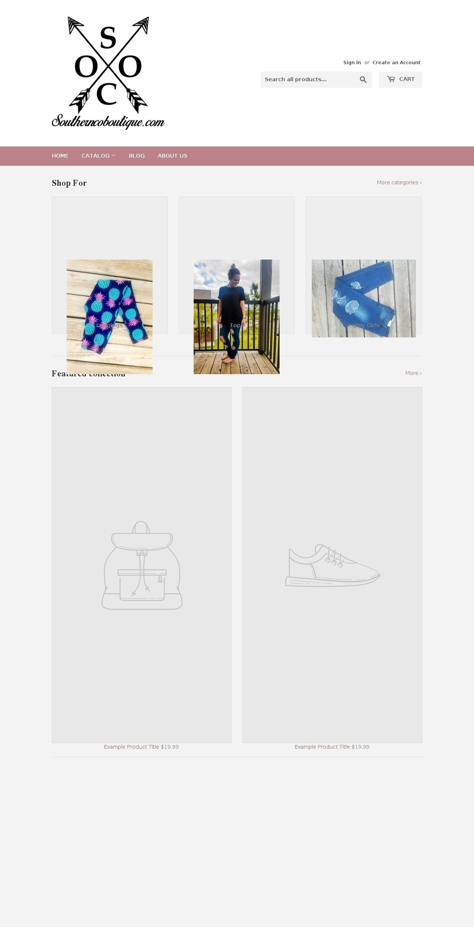 southerncoboutique.com shopify website screenshot