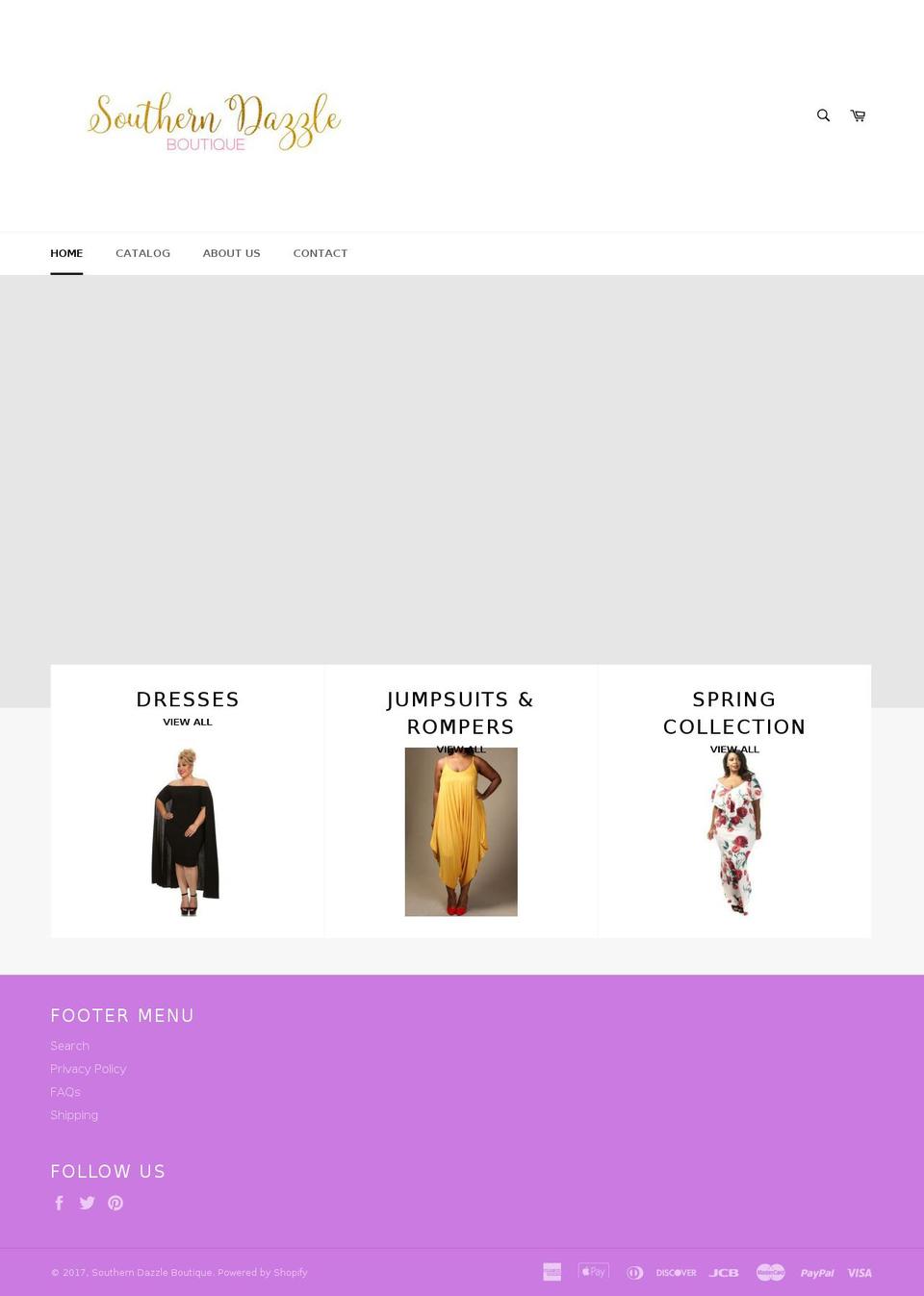 southerndazzleboutique.com shopify website screenshot